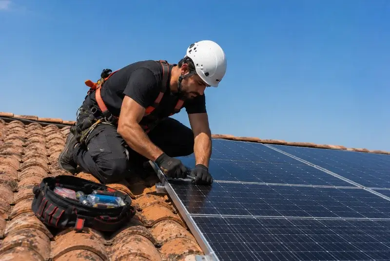 Maintenance et monitoring de panneaux solaires à Barbentane